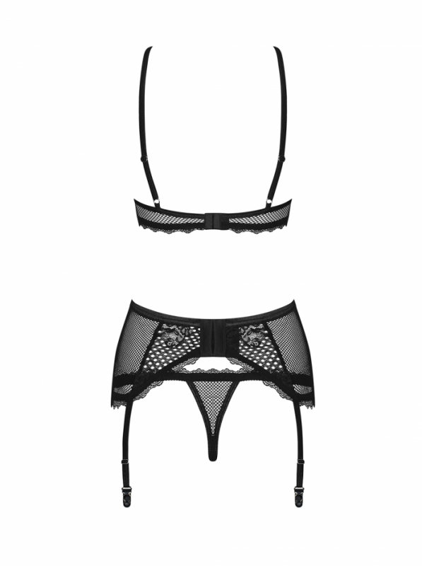 Провокационный комплект "Obsessive Basitta" черный, L/XL