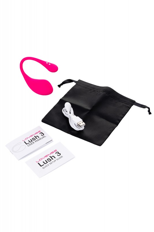 Виброяйцо "Lovense Lush 3" + приложение, розовое