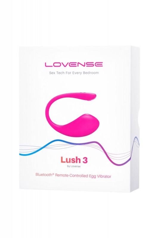 Виброяйцо "Lovense Lush 3" + приложение, розовое
