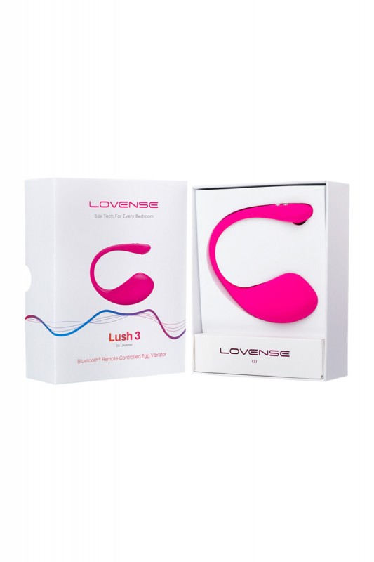 Виброяйцо "Lovense Lush 3" + приложение, розовое