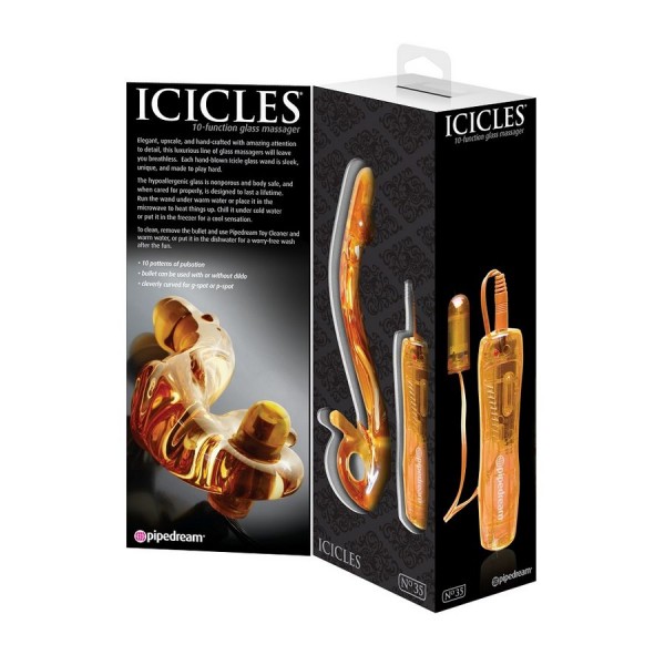 Вибратор для точки G "Icicles №35" стекло