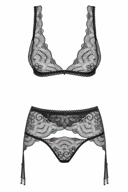 Комплект "Obsessive Firella" черный, L/XL