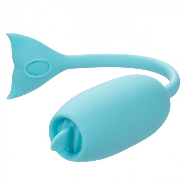 Виброяйцо с язычком "Reghargeable Kegel" бирюзовое