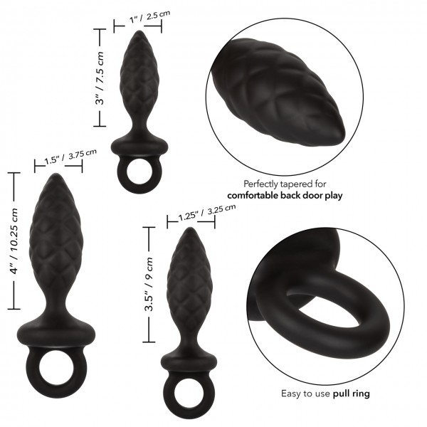 Набор пробок с кольцом "Anal Probe Kit" S, M, L