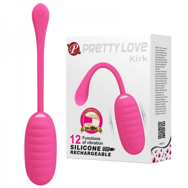 Виброяйцо "Pretty Love Kirk" супер нежное, розовое