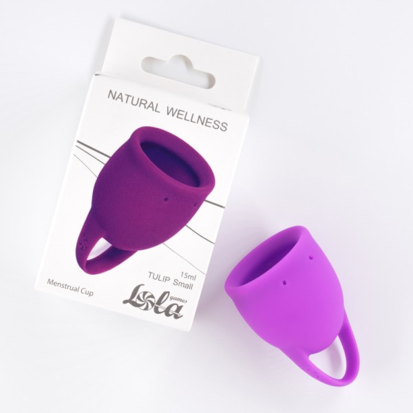 Менструальная чаша "Lola Tulip Small" фиолетовая, 15ml