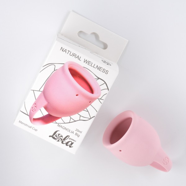 Менструальная чаша "Lola Magnolia Big" розовая, 20ml