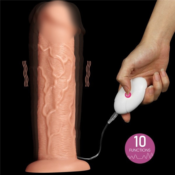 Вибратор на присоске "Lovetoy 11" реалистичный, крупный