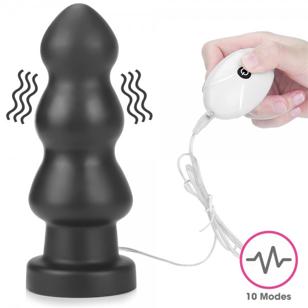 Пробка огромная с вибрацией "Lovetoy 7.8" рельефная