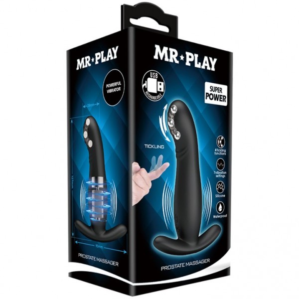 Массажер простаты с шариком в головке "Mr. Play Tickling" с вибрацией