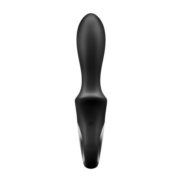 Массажер простаты с вибрацией и подогревом "Satisfyer Heat Climax" + приложение, черный