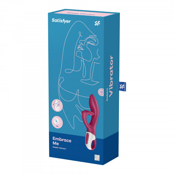 Вибратор для точки G и клитора "Satisfyer Embrace Me" мега мощный, ягодный