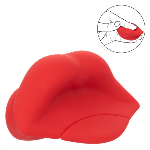 Вибратор "Naughty Bits Muah" красные губки