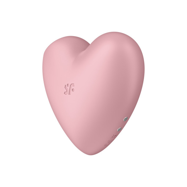 Стимулятор клитора двухсторонний "Satisfyer Cutie Heart" вакуум + вибрация, розовый