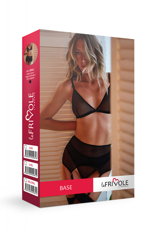 Комплект "Le Frivole" лиф, пояс, трусики, L/XL