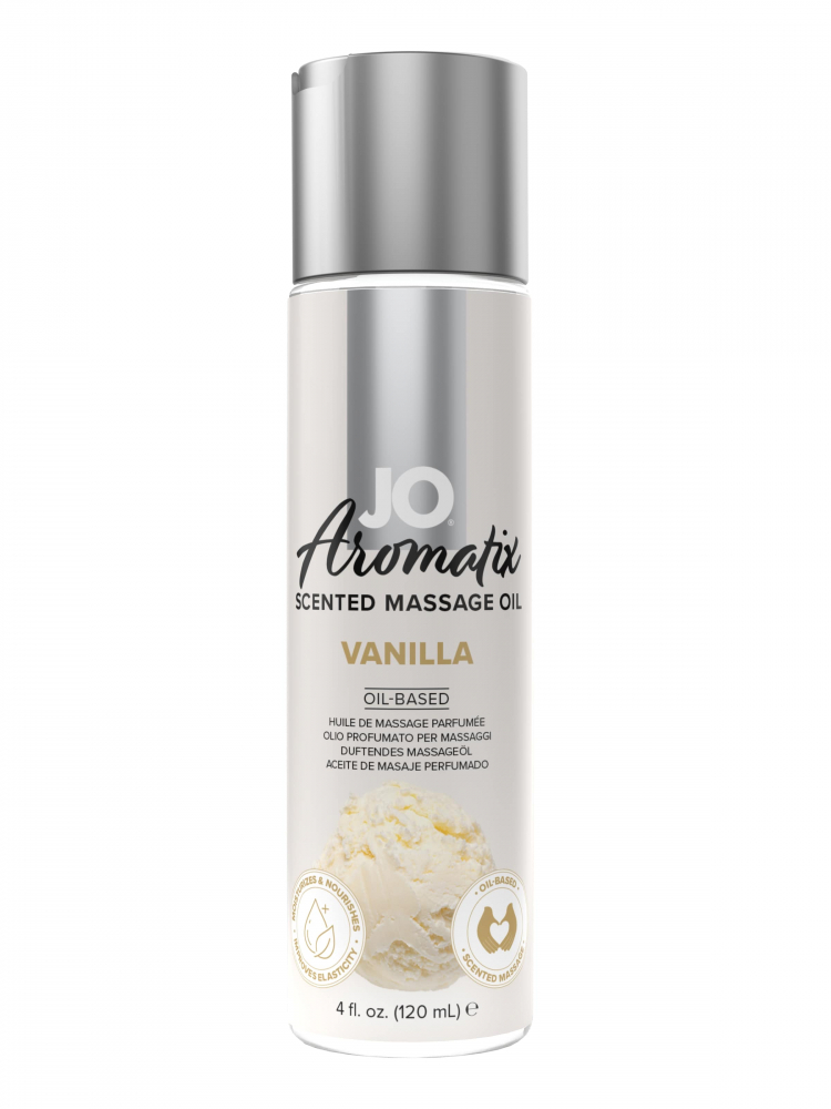 Массажное масло "JO Aromatix Vanilla" с ароматом ванили, 120ml