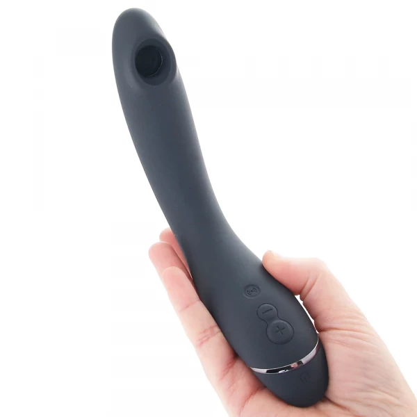 Вибратор-стимулятор для точки G "Womanizer OG" черно-серый