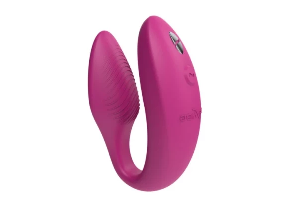 Вибратор для двоих на дистанционном управлении "We-Vibe Sync 2" + приложение, розовый