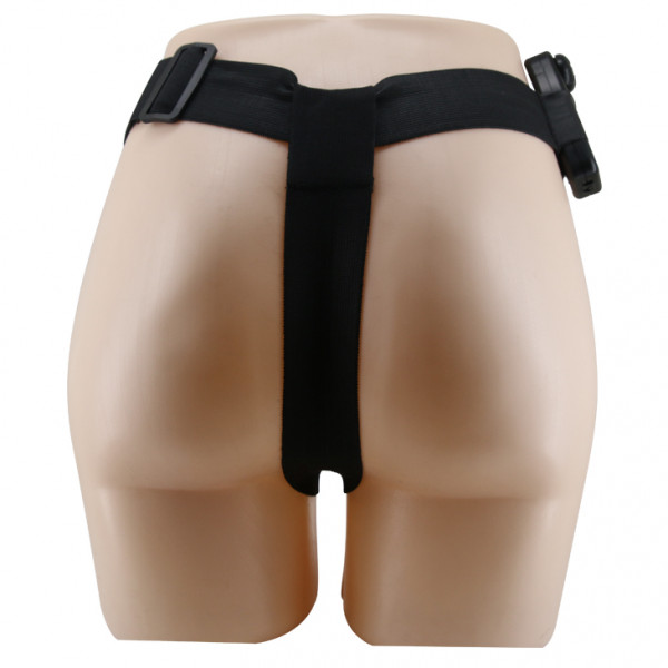 Страпон с вагинальной втулкой "Ultra Passionate Harness" с вибрацией, мулат