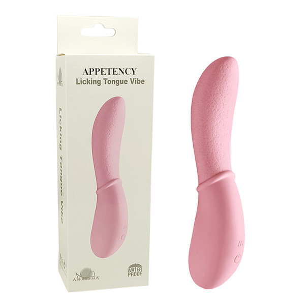 Вибратор для зоны G "Appetency Licking Tongue" розовый