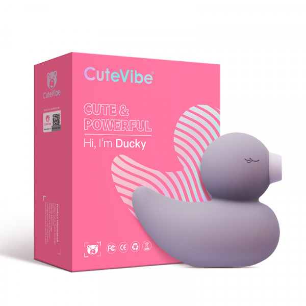 Вибратор-стимулятор "Duck Massager" фиолетовая уточка