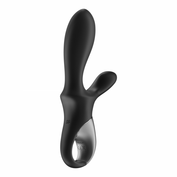 Массажер простаты с вибрацией и подогревом "Satisfyer Heat Climax +" + приложение, черный