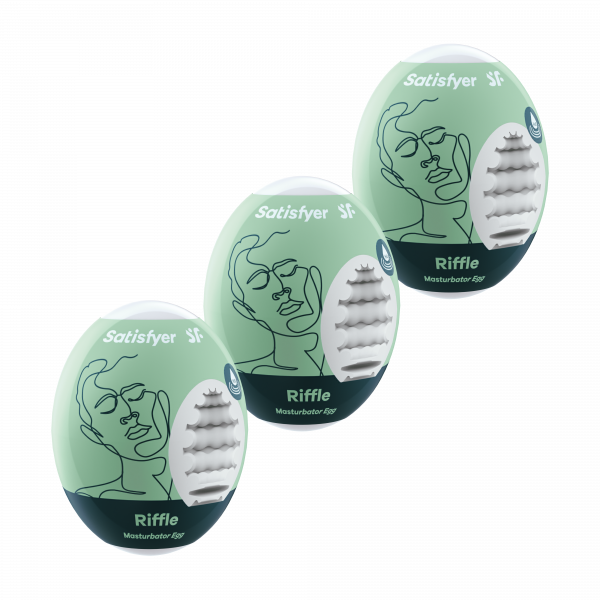 Мастурбаторы с самолубрикацией "Satisfyer Riffle" 3шт
