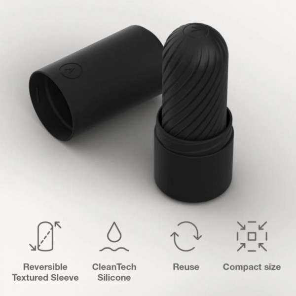 Мастурбатор "Arcwave Ghost Poket Stroker" двухсторонний, черный