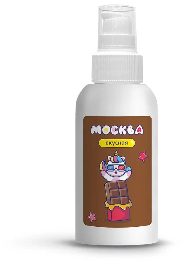 Гель на водной основе "Москва Вкусная" с ароматом и вкусом шоколада, 100ml 
