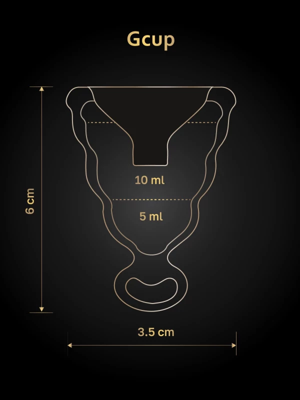 Менструальная чаша с обратным клапаном "G-Cup" супер надежная