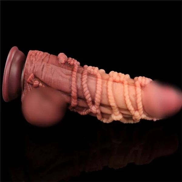 Фаллоимитатор с имитацией шибари "Nature Cock 9,5" супер реалистичный