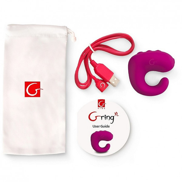 Перстень с вибрацией "G-Ring XL" фуксия
