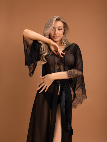 Халатик "Le Frivole" черный, L/XL