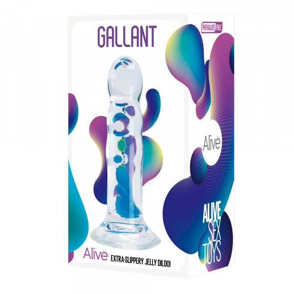Фаллоимитатор на присоске "Alive Gallant" гель