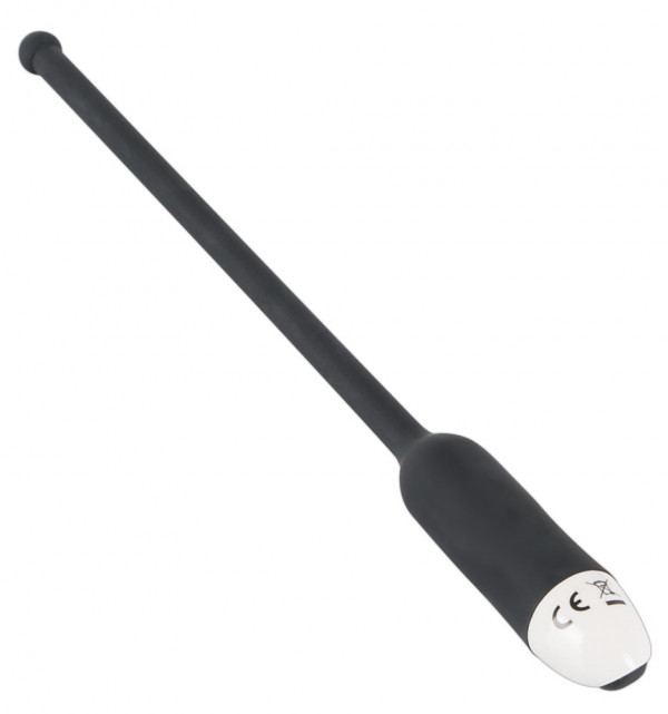 Зонд с вибрацией "Silikon Dilator" супер длинный, черный