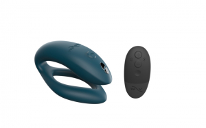 Вибратор для двоих на дистанционном управлении "We-Vibe Sync O" + приложение, зеленый