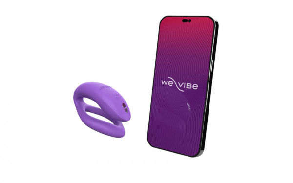 Вибратор для двоих на дистанционном управлении "We-Vibe Sync O" + приложение, фиолетовый