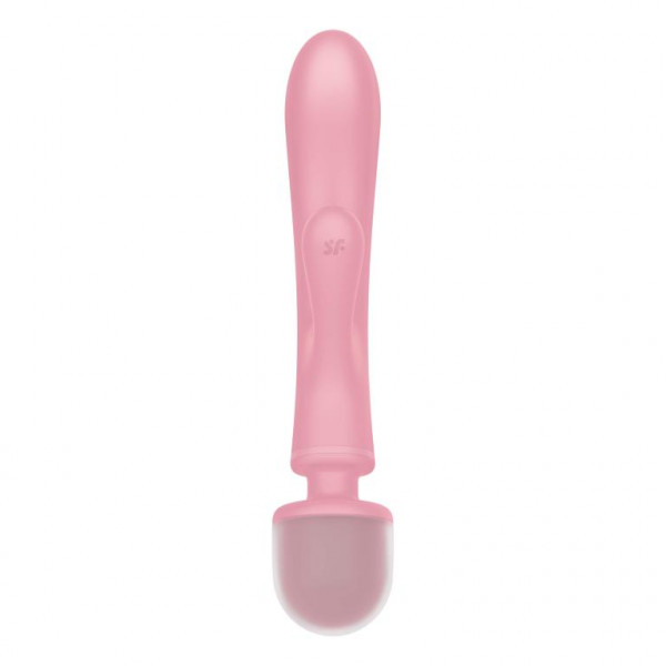 Вибромассажер - вибратор для точки G и клитора "Satisfyer Triple Lover" розовый