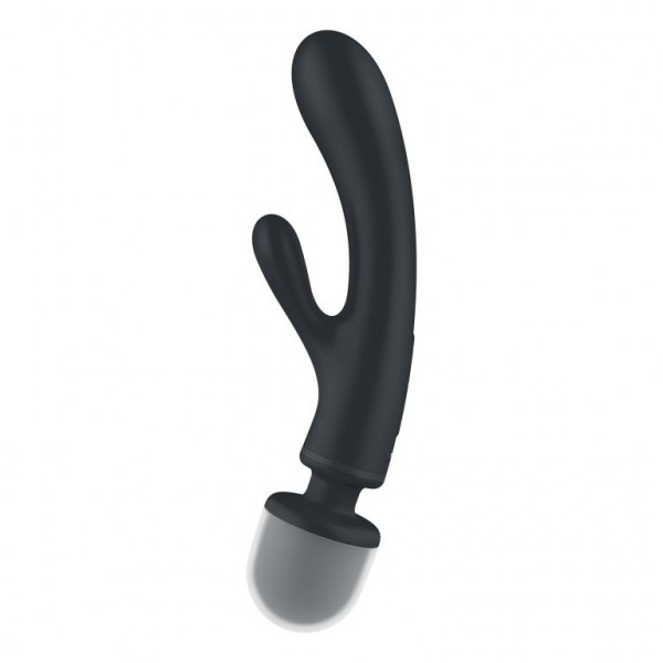 Вибромассажер - вибратор для точки G и клитора "Satisfyer Triple Lover" черный