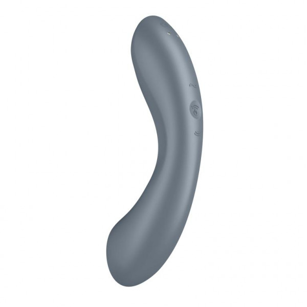 Стимулятор клитора-вибратор для точки G "Satisfyer Curvy Trinity 1" серый