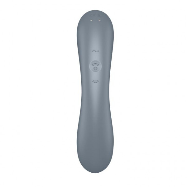 Стимулятор клитора-вибратор для точки G "Satisfyer Curvy Trinity 1" серый