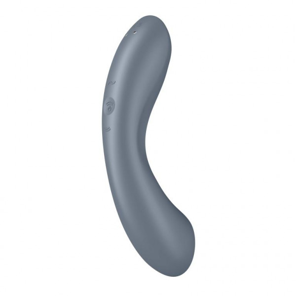 Стимулятор клитора-вибратор для точки G "Satisfyer Curvy Trinity 1" серый