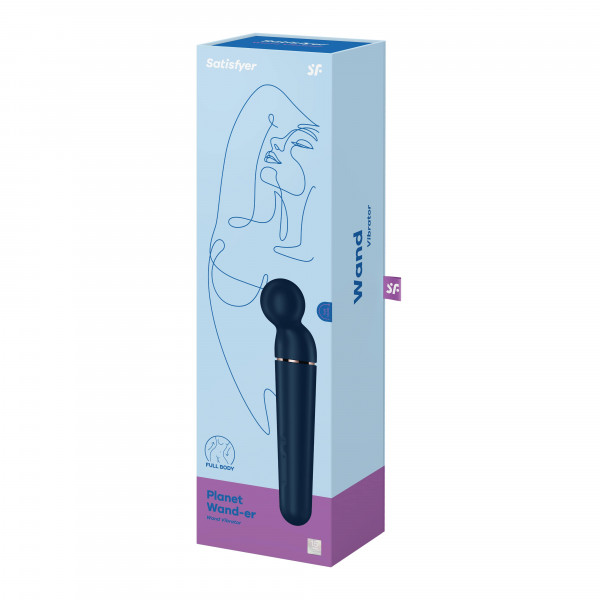 Вибромассажер "Satisfyer Planet Wand-er" мега мощный, синий