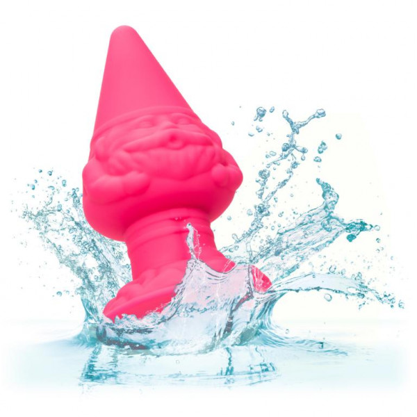 Пробка супер рельефная "Anal Gnome" розовый гном на присоске