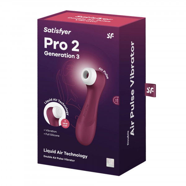 Стимулятор "Satisfyer Pro 2 Generation 3" вибрация + вакуум, бордовый