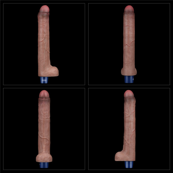 Вибратор реалистичный "Lovetoy Real Softee 10,5" мега мощный мулат