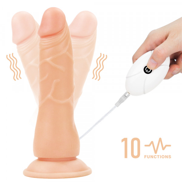 Страпон с реалистичным фаллоимитатором "Lovetoy Ingen 7,5" с вибрацией