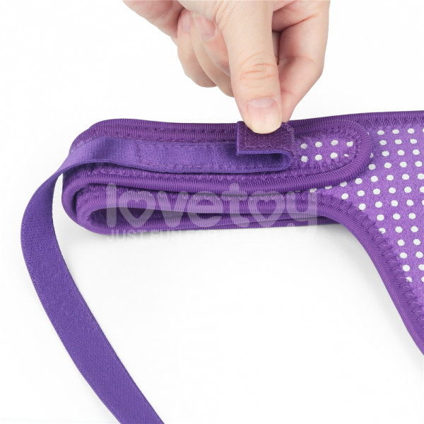 Трусики для страпона с кольцом "Lovetoy Ingen" фиолетовые, S/XL