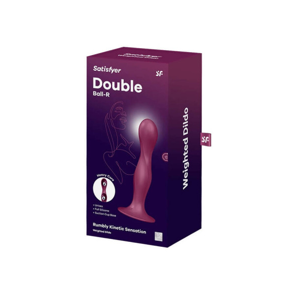 Фаллоимитатор с эффектом "естественной" вибрации "Satisfyer Double Ball-R", красный