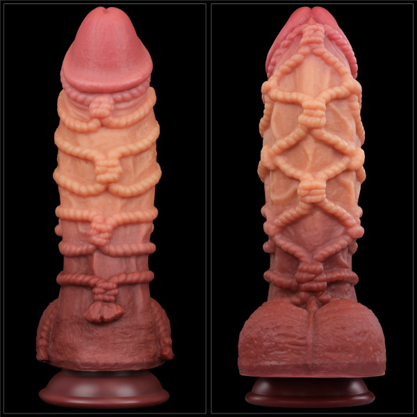 Фаллоимитатор с имитацией шибари "Nature Cock 10,5" супер реалистичный